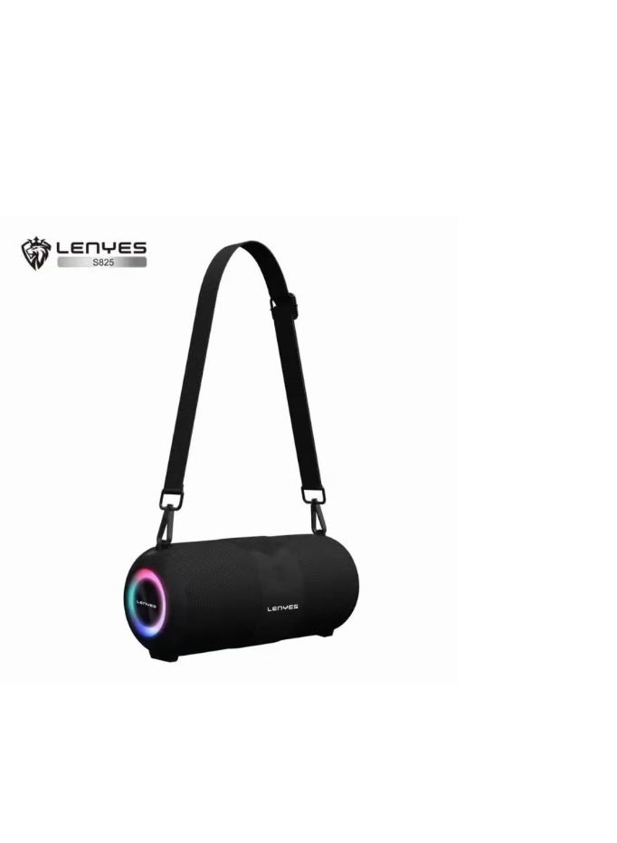 Lenyes S825 Portable Bluetooth Speaker, TWS Stereo, IPX6 Waterproof, HiFi Sound - Image 1