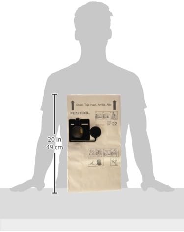 Festool 452970 Replacement Filter Bags For CT 22 Dust Extractor 5Pack - Image 2