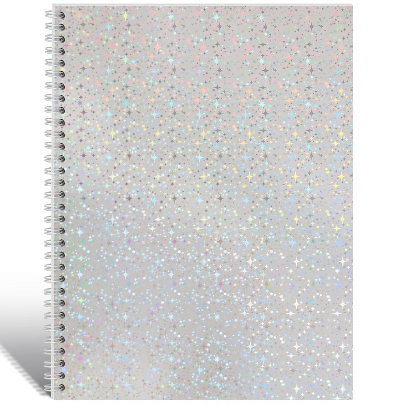 Dajino Large Reusable Sticker Book Collecting Album 8.5Ã—11 Inch Sticker Storage Collection Organizer Book for Adult with 40 Sheets Letter Size Blank Release Paper and Holographic Cover (Little Star) - Image 1
