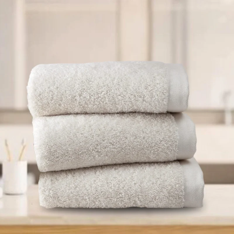 Efabrika Dina Cotton 3 Piece 40x75 Hand Face Towel Set - Cream
