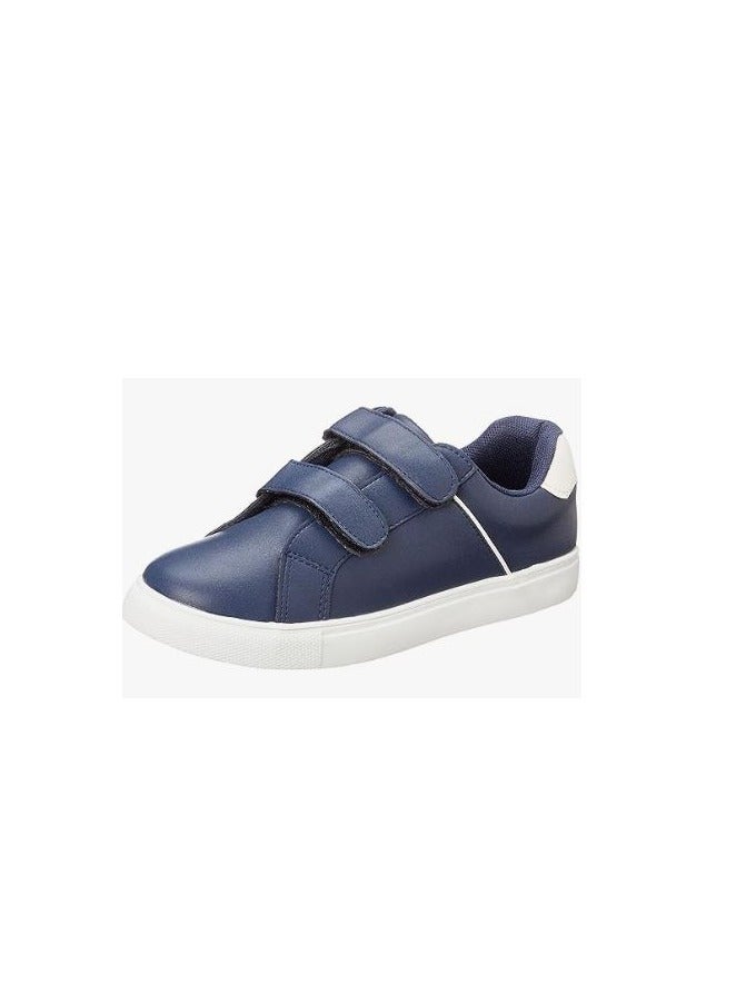 LOVELY LAND Boys Basic Velcro Sneakers -Navy Blue  - Image 2