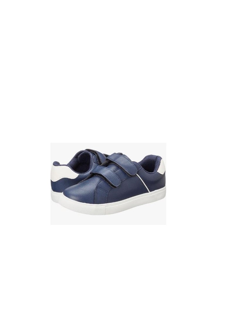 LOVELY LAND Boys Basic Velcro Sneakers -Navy Blue  - Image 1
