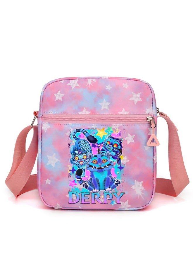 general K-pop Demon Girl Group Print Shoulder Bag for Women Crossbody Bag Schoolbag for Students Campus Bag