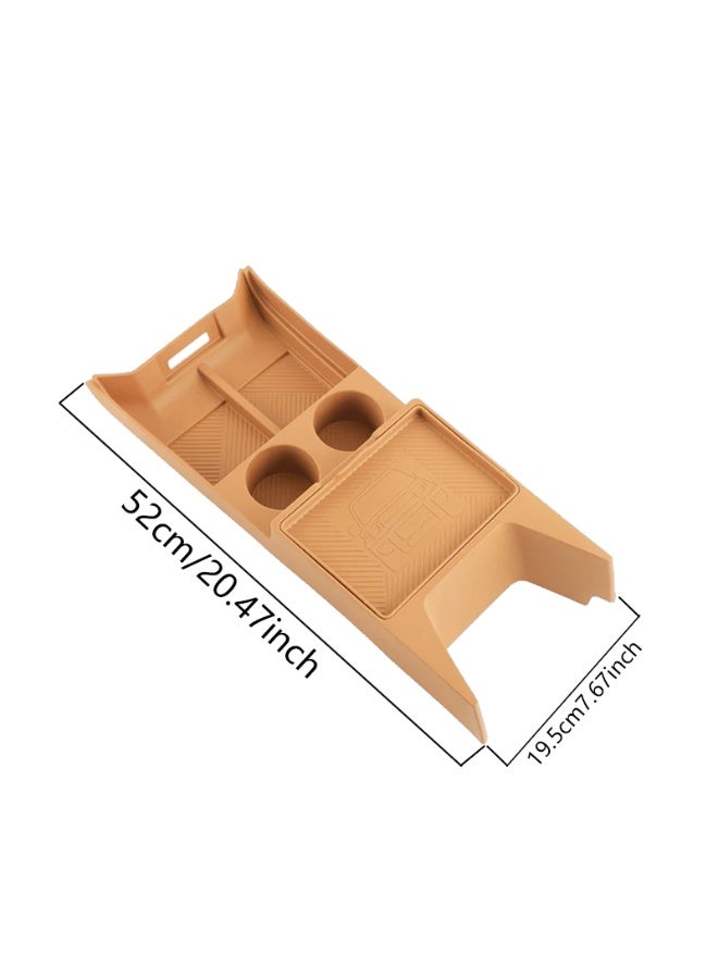 This TPE dual-layer lower storage box is exclusively designed for Chery iCAUR V27. It fits the center console armrest perfectly, serving as a professional modification and upgrade accessory. - Image 2