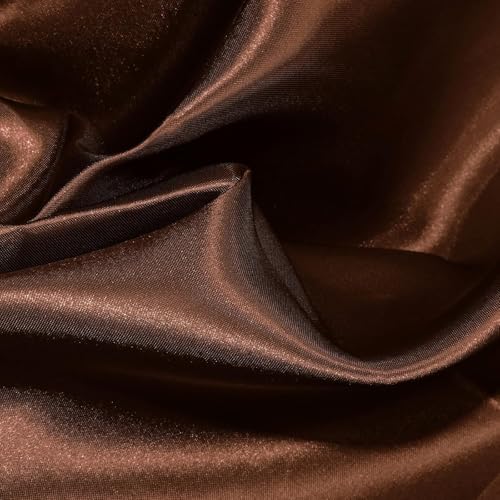 Filloxy Plain Silky Shine Satin Fabric Material for Fashion Design Stitching Multiple Use Includes Dress, Pillow Cover, Designer Cloths, Home Decor Material - 44" Hight (Dust Rose, 10 Meter) - Image 2