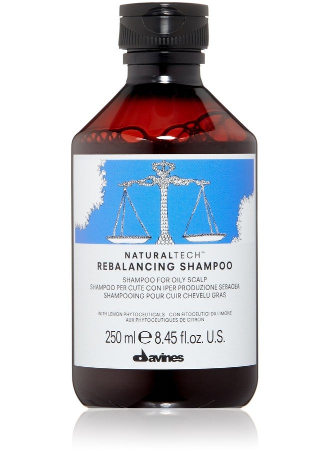 Davines Naturaltech REBALANCING Shampoo, Gently Cleanse The Scalp While Assisting With Excess Sebum Production, Add Shine, 8.45 fl oz - Image 1