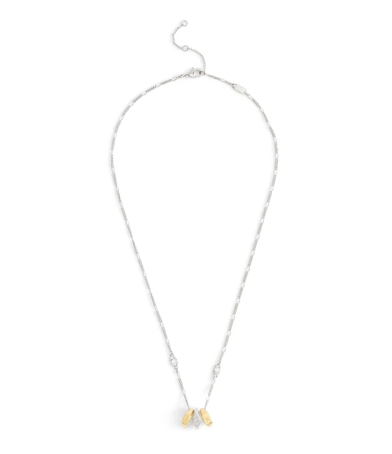 كوتش Signature Signet Rondelle Pendant Necklace