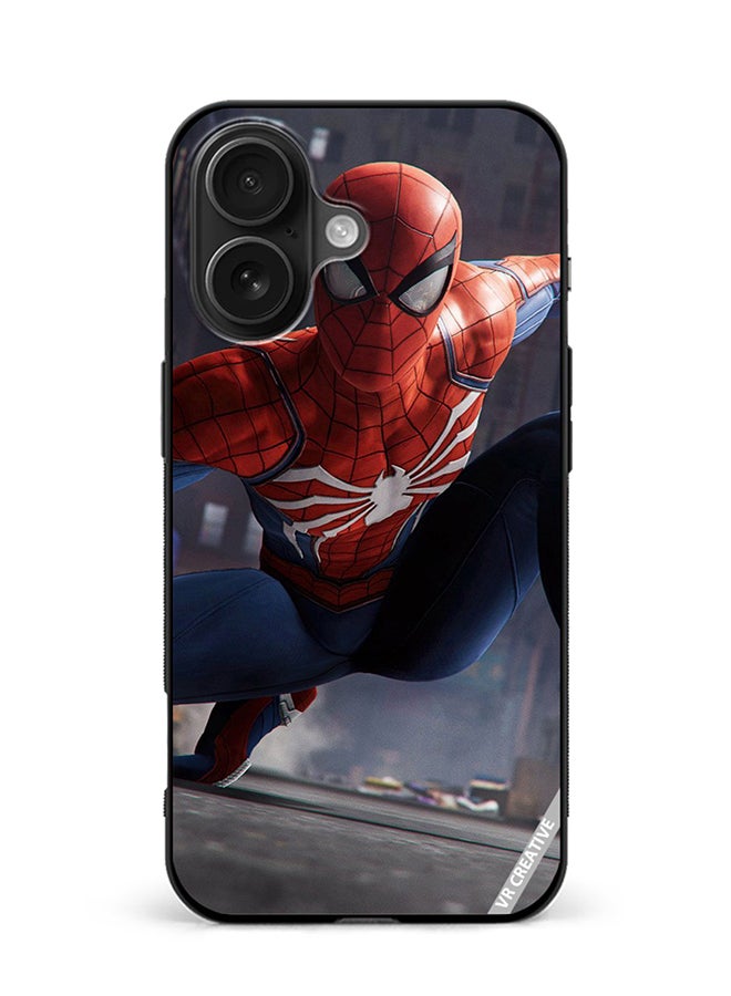 VR CREATIVE Protective Case Cover For Apple iPhone 16 Spiderman Design Multicolour