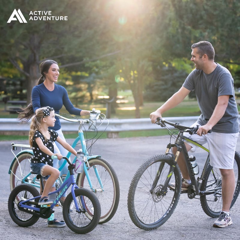 Active Adventure Bike Water Bottle Holder Combo - 20 Oz Squeeze Bottle & Bicycle Mount Cage Rack, No Screws Needed, Durable Alloy - Fits All Handlebar Bikes & MTB Mountain Road - for Adults, Kids (Black) - Image 4