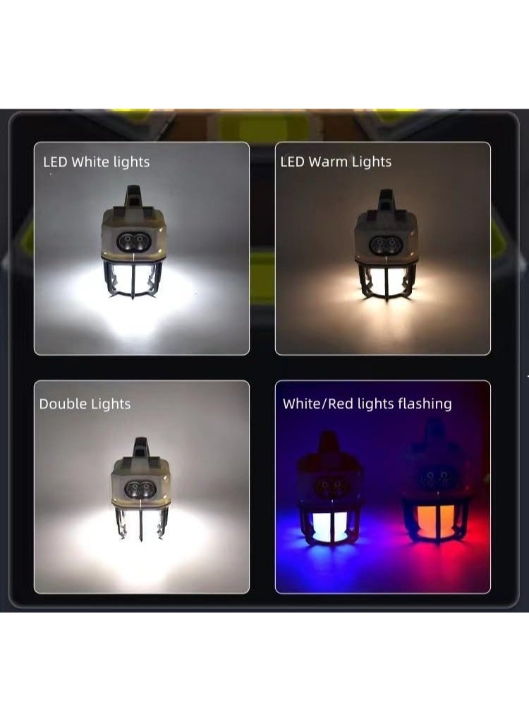 Bukela 2-in-1 Solar Camping Lantern and Phone Charger - Portable LED Lamp for Camping, Hiking and Travel - Emergency Light for Power Outages, Hurricane, Survival Kits, White - Image 5