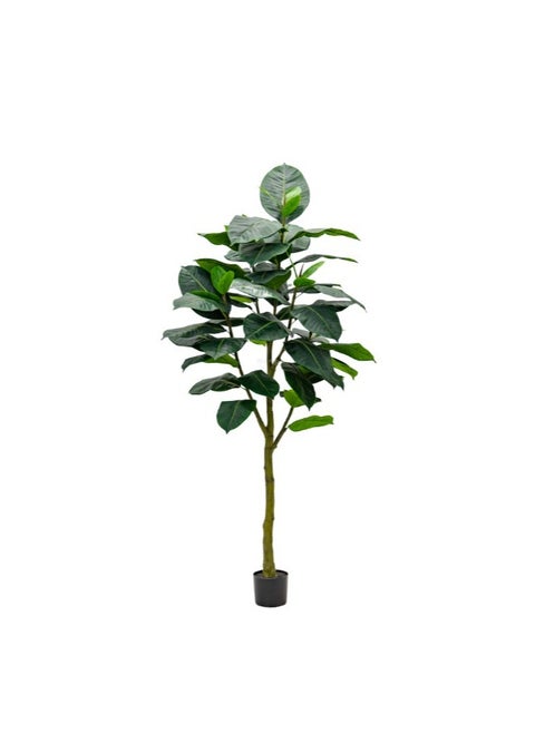 Artificial Ficus Elastica Abidjan 210cm - green
