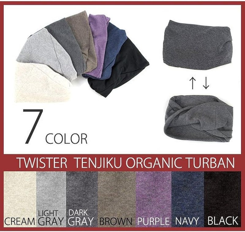 Charm Casualbox Women Made in Japan HeadBand Hair band Organic Cotton Skin NavySize One Size