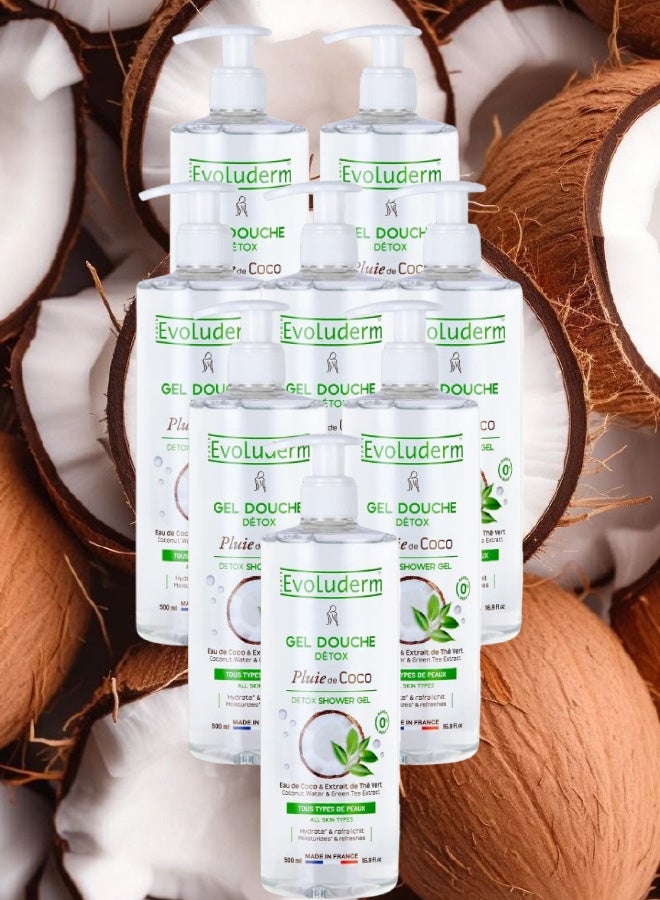 إيفو لوديرم 8 قطع جل الاستحمام إيفولوديرم بلوي دي كوكو ديتوكس 500مل - Image 1