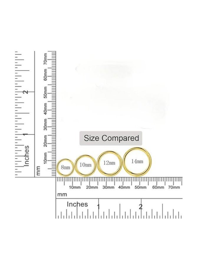 1.2 * 12MM التيتانيوم الصلب مسمار الأنف حلقة الأنف الأنيقة  - Image 3