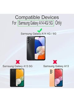 Ibywind Screen Protector For Samsung Galaxy A14 5G Galaxy A14 4G 6.6 Inches With 2Pcs Tempered Glass 1Pc Camera Lens Protector 1Pc Backing Carbon Fiber Film Fingerprint Reader Easy To Install  - Image 2