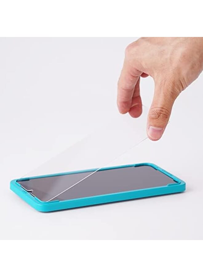 Ibywind Screen Protector For Samsung Galaxy A14 5G Galaxy A14 4G 6.6 Inches With 2Pcs Tempered Glass 1Pc Camera Lens Protector 1Pc Backing Carbon Fiber Film Fingerprint Reader Easy To Install - Image 3