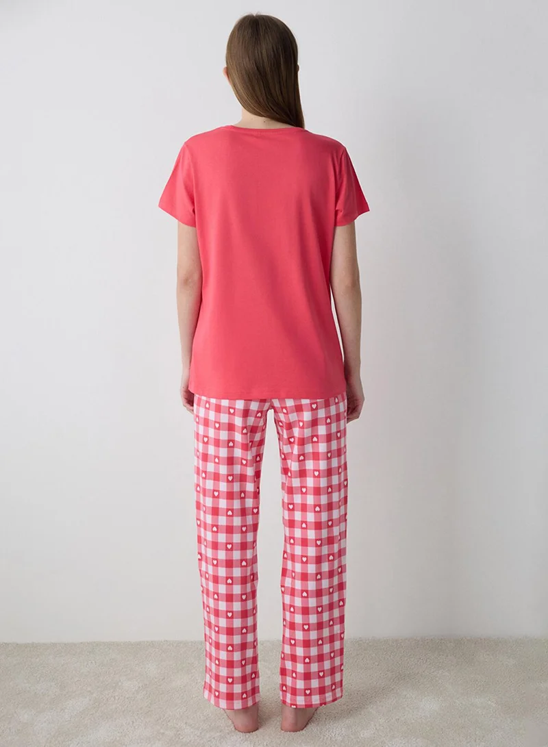 Penti Fuchsia Penti Fuchsia Bisou Cotton Pyjama Set for Women | Best Price UAE
