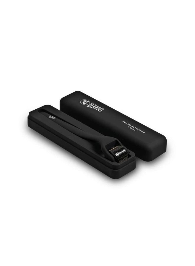 BEARDO Beard Activator Beard Roller, 540-0.5mm Chromium needles, Stimulates Hair Growth - Follicles activation - Image 1