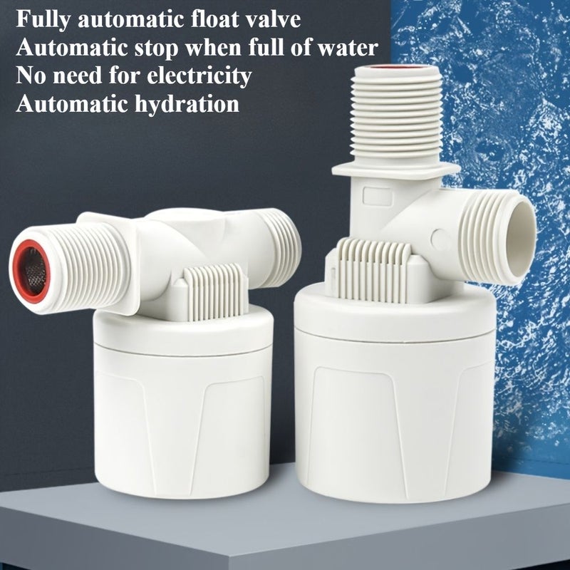 3/4 Inch Universal Nylon Float Valve Automatic Water Shut Off For Tank Pool Tower - Image 1