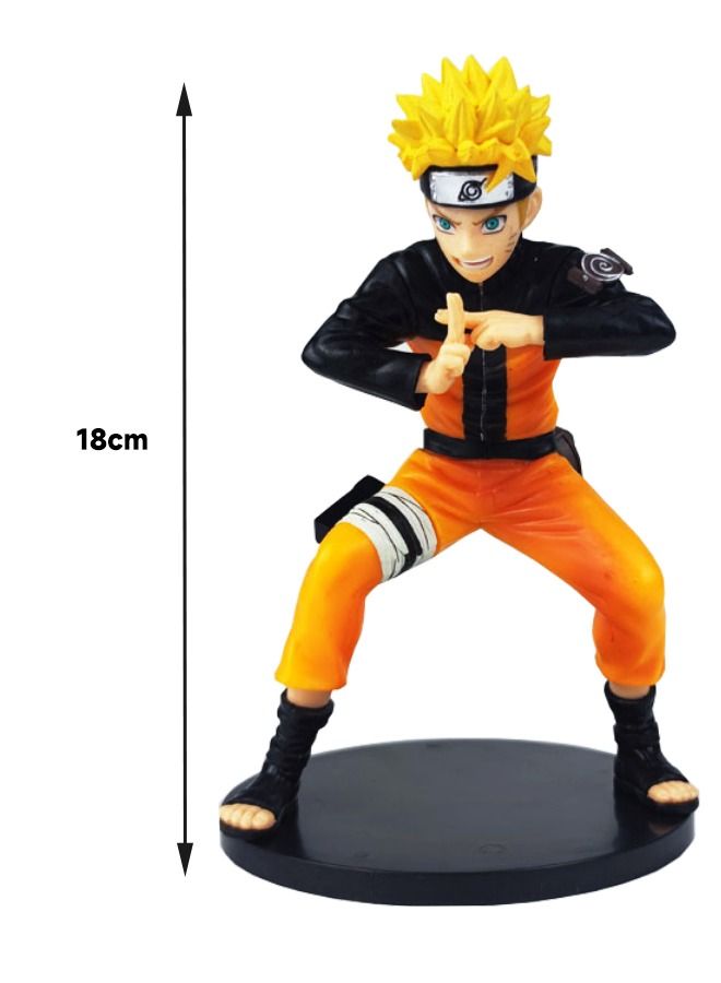 Anime Naruto Action Figure Collectible Model Statue Figure Toy with Base, Anime Realistic Model Ornament, Super Collectible Anime Action Figure Toy 18cm - Image 2