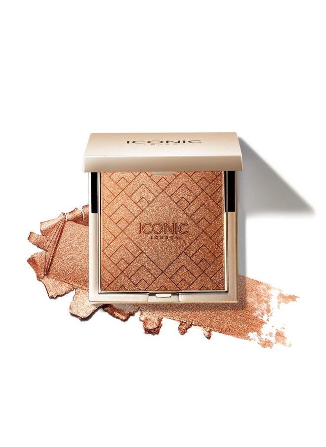 ICONIC LONDON Kissed By The Sundate Night Multiuse Blush Bronzer & Highligher For All Skin Types Crueltyfree Vegan Makeup 0.17 Oz  - Image 1