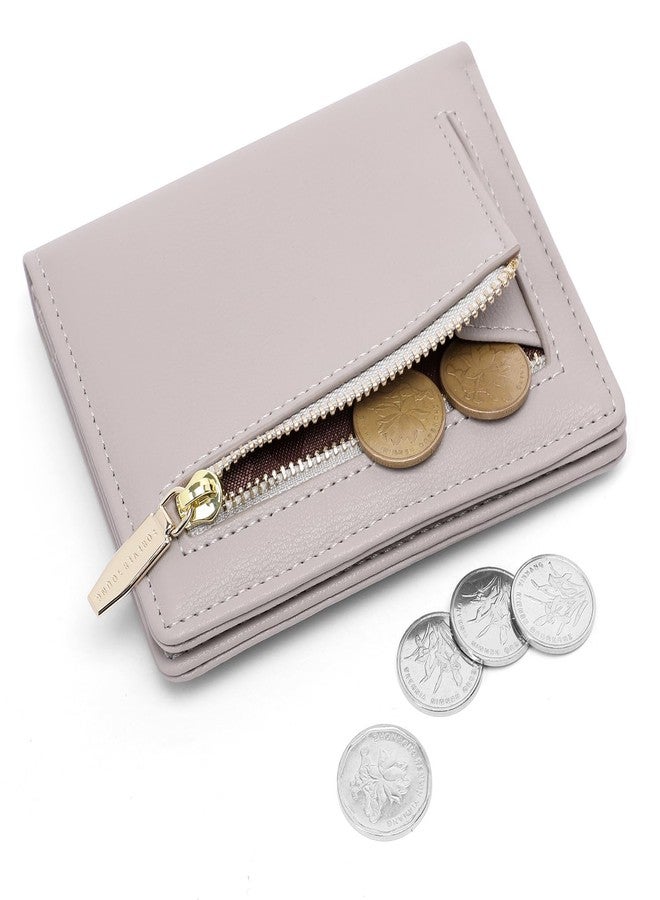 Altally Small Women Wallet RFID Blocking Bifold Pocket Wallet Slim Compact Ladies Purse Mini Wallets For Women (Grey) - Image 2
