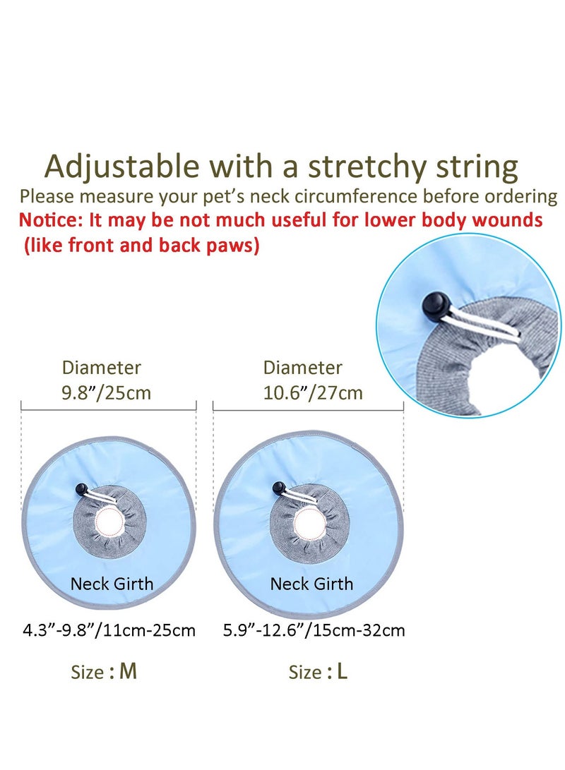SYOSI Waterproof Cat Recovery Collar, Adjustable Pet Cone Collar, Protective Cat Neck Cones to Stop Licking Wounds, Lightweight Kitten Cones After Surgery, Elizabethan E Collar for Cats, Small Dog, Puppy - Image 4