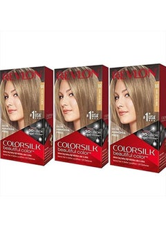 Revlon Colorsilk Hair Color 60 Dark Ash Blonde, Pack of 3