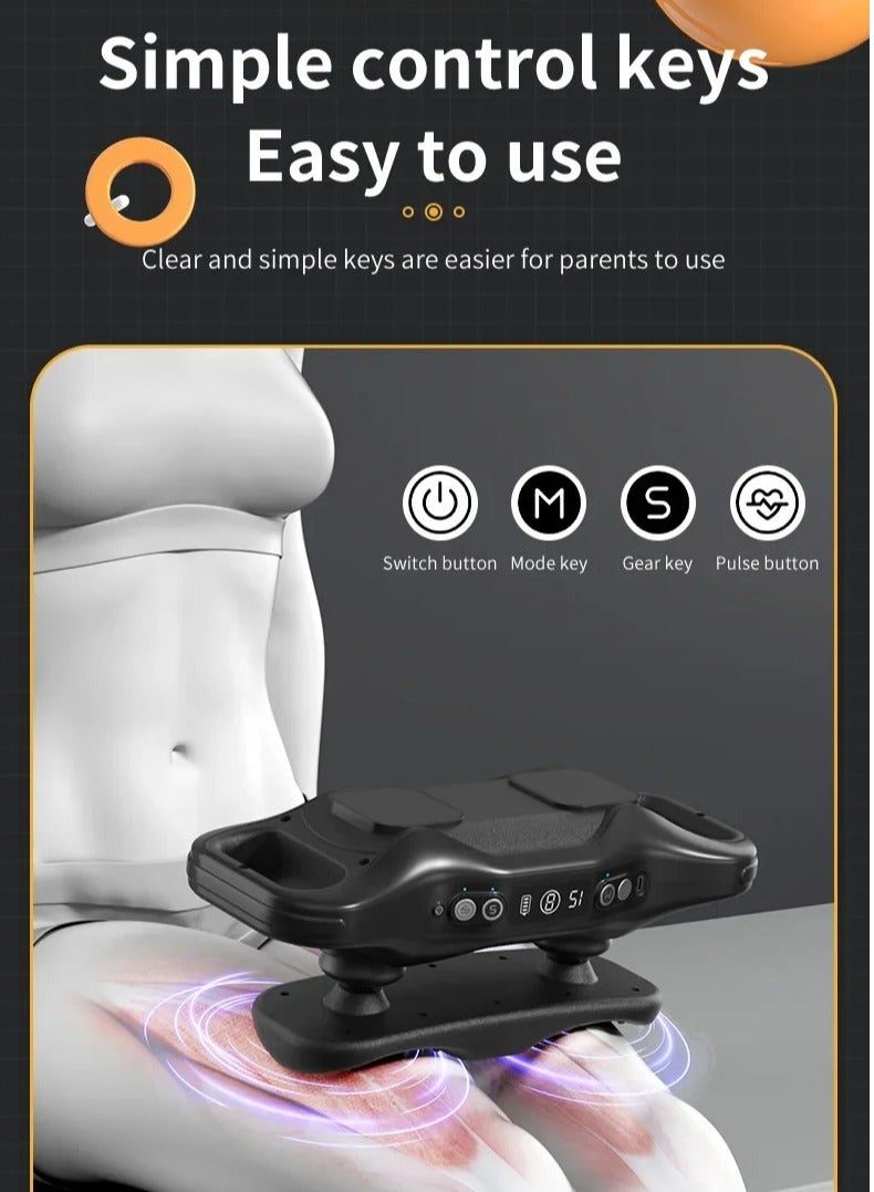 BORTONY Mini Electric Massage Gun – High Frequency Vibration, Deep Tissue Percussion Massager Double Head, Infrared Heat 6 Modes Full Body Muscle Massager for Back, Neck & Pain Relief - Image 4