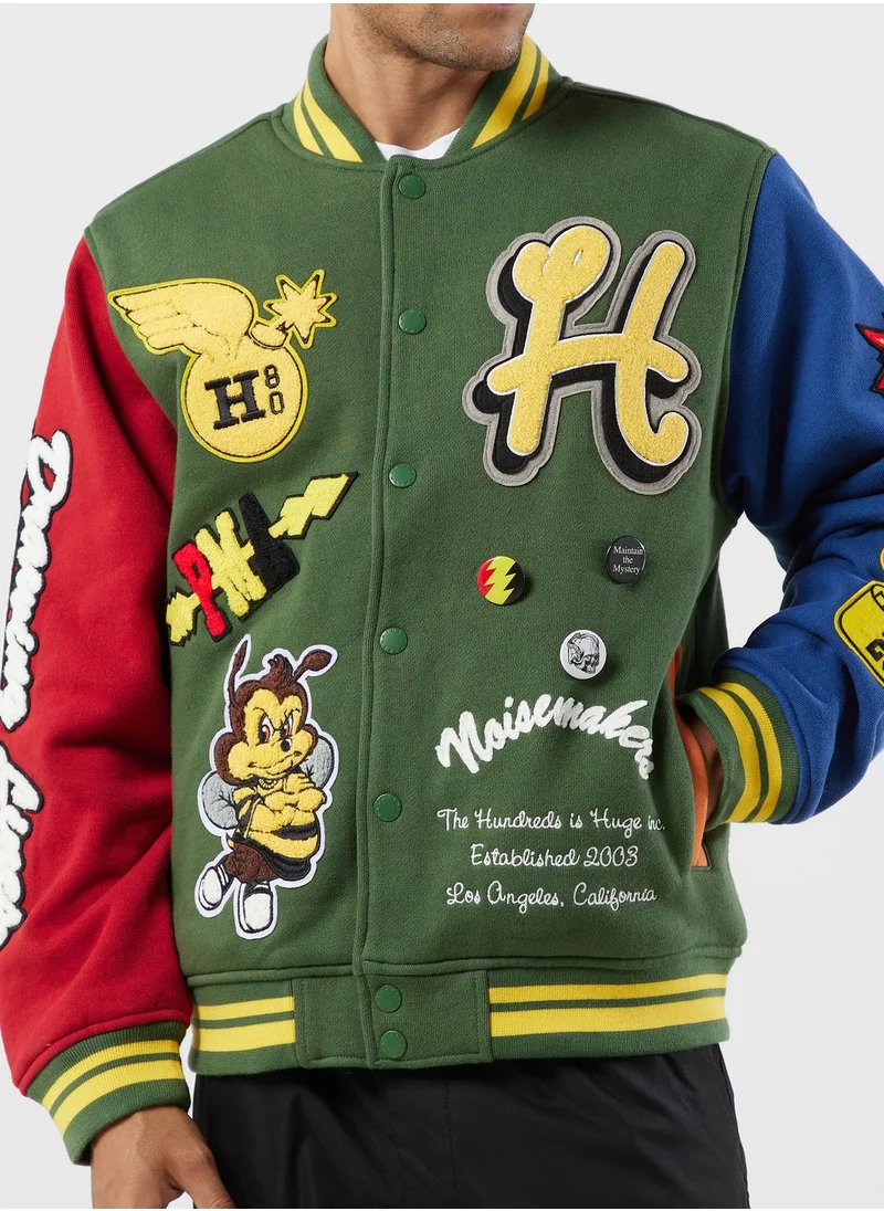 The Hundreds Replay Letterman Jacket
