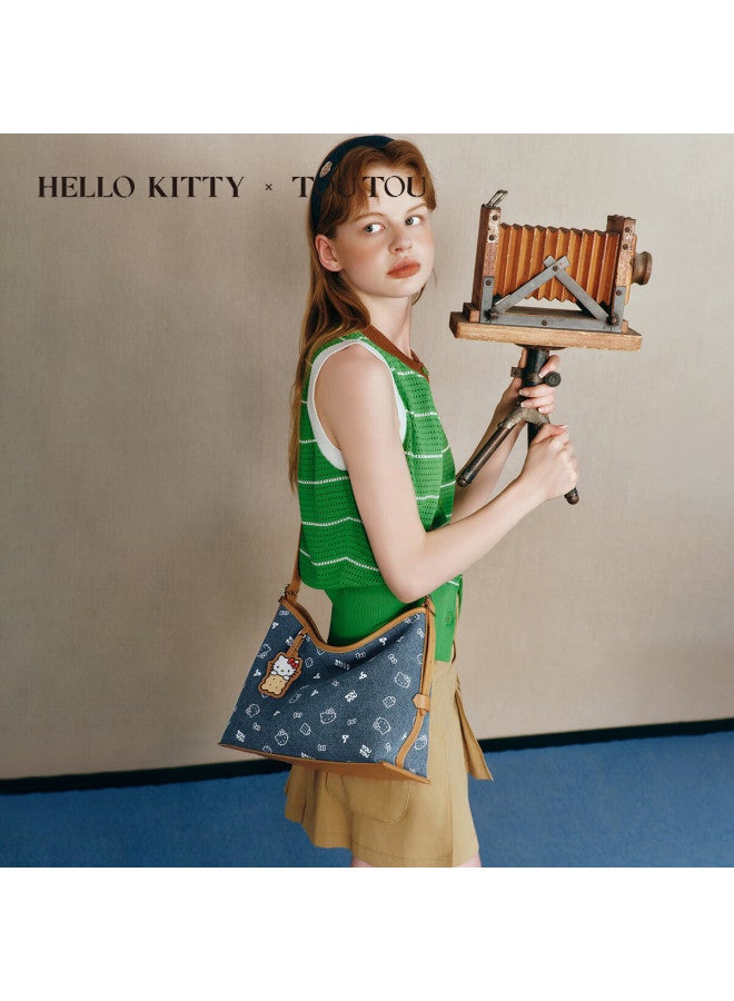 Toutou okitty Biscuit Hobo Large Shoulder Tote Bag Birthday Gift For Girlfriend - Image 3