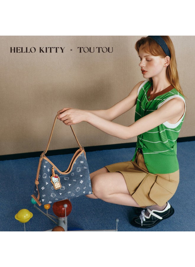 Toutou okitty Biscuit Hobo Large Shoulder Tote Bag Birthday Gift For Girlfriend - Image 1