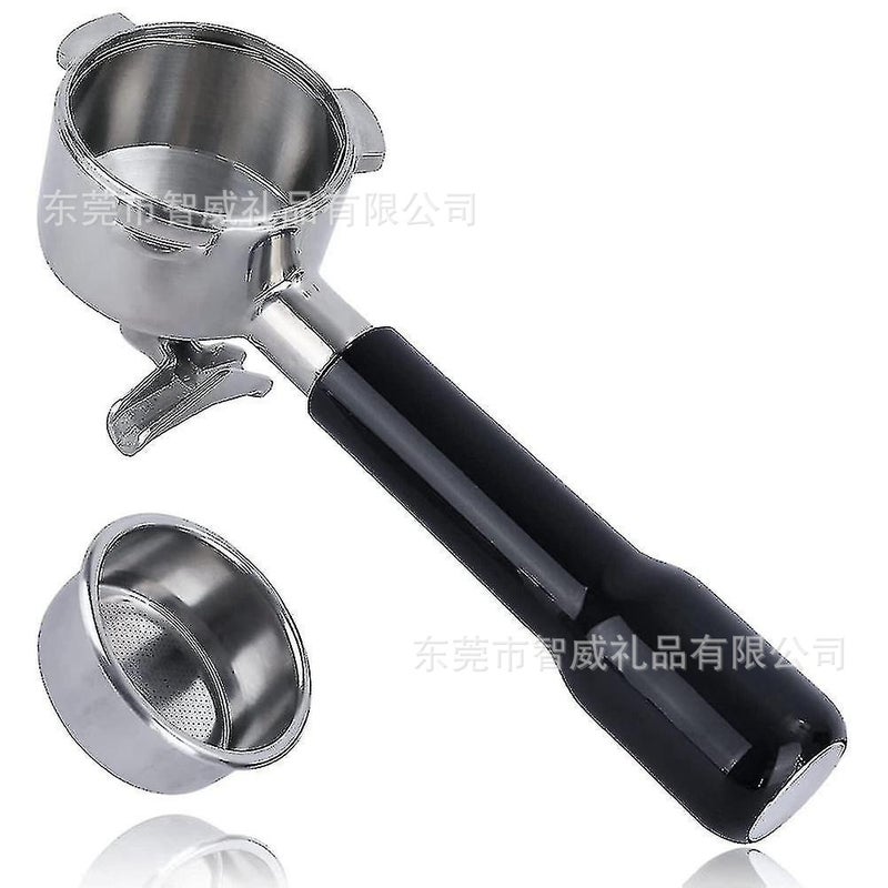 Platinum Rich 8 Series Coffee Bottom Handle Stainless Steel 304 Platinum Rich 54Mm Three Ears Bottom Single/Double Flow Extraction Handle - Image 2