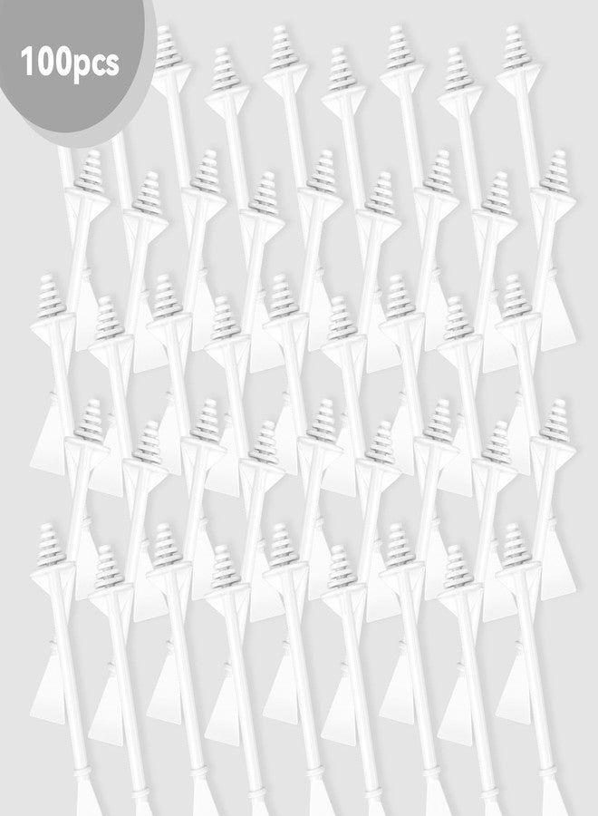 yuntop 100 Pcs Nose Wax Sticks, Plastic Wax Applicator Sticks and Disposable Spatulas for Nostril Nasal Cleaning Ear Hair Removal - Image 3