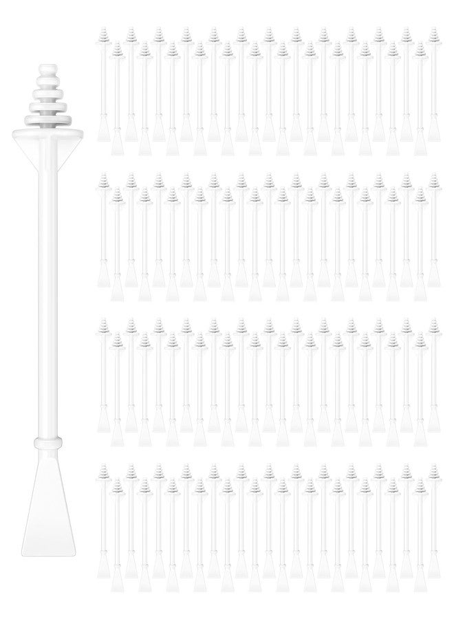 yuntop 100 Pcs Nose Wax Sticks, Plastic Wax Applicator Sticks and Disposable Spatulas for Nostril Nasal Cleaning Ear Hair Removal - Image 1