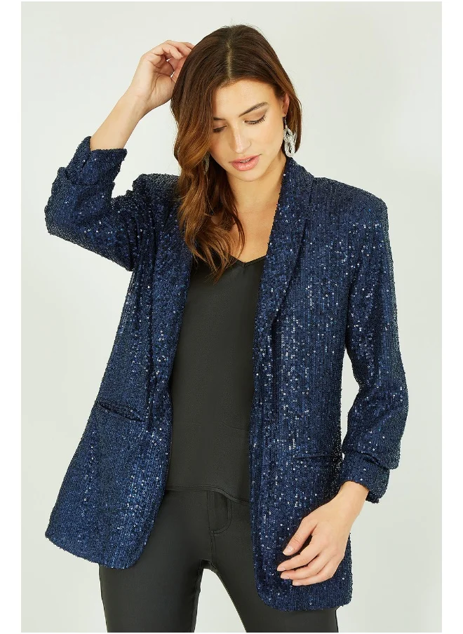 يامي Sequin Blazer With Pockets
