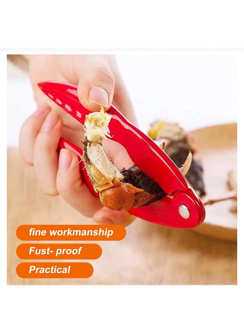 SYOSI Seafood Crackers and Tools Set, Heavy Duty Crab Leg Crackers and Lobster Crackers with Non Slip Handle, Durable Nut Crackers for Shellfish Nuts Home Kitchen Dining, 4 Pcs - Image 5