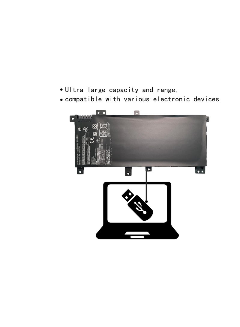 Terabyte C21N1401 Laptop Battery Compatible with Asus X455L X455LA X455LD X455LF X455LJ Y483L Y483LD F454L F455L F455LD W419L W409L VM410L K455L DX882L Series(7.6V 37Wh) - Image 3