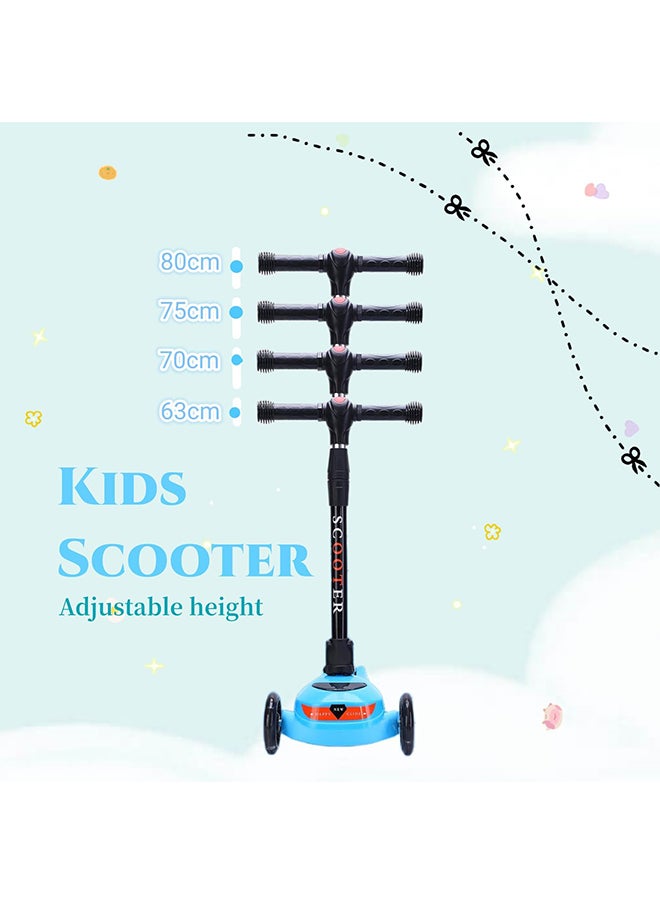 SKY-TOUCH - SKY TOUCH Kids Scooter, 3 Wheel Foldable Kick Scooter for Boys Girls Ages 3-14 Years, Adjustable Height, Lean to Steer, Non-Slip Deck, Lightweight Push Scooter for Children - Image 1