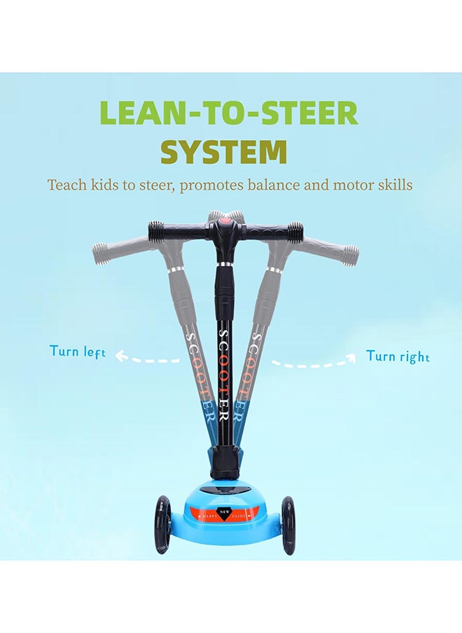 SKY-TOUCH - SKY TOUCH Kids Scooter, 3 Wheel Foldable Kick Scooter for Boys Girls Ages 3-14 Years, Adjustable Height, Lean to Steer, Non-Slip Deck, Lightweight Push Scooter for Children - Image 1
