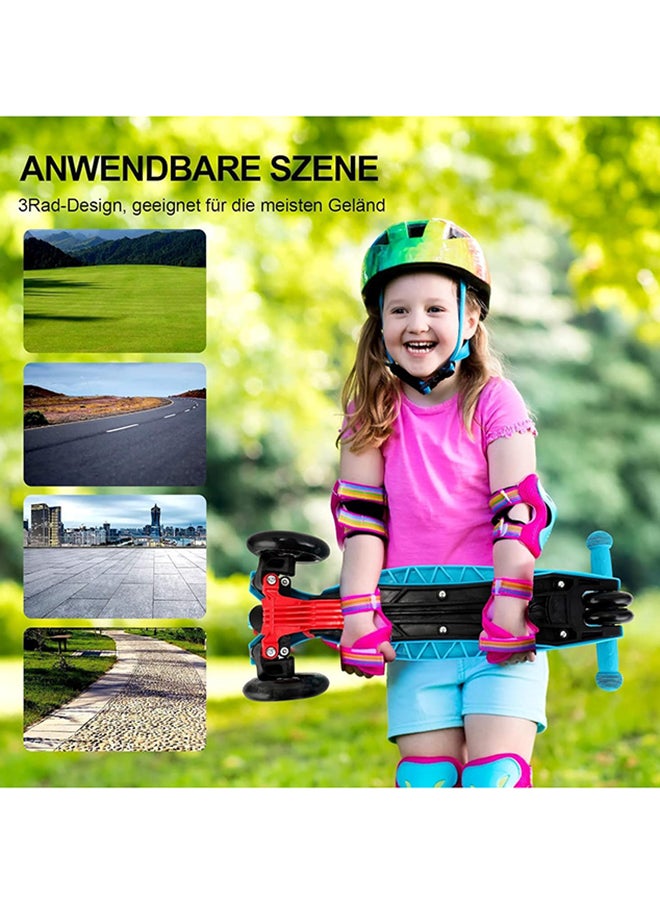 SKY-TOUCH - SKY TOUCH Kids Scooter, 3 Wheel Foldable Kick Scooter for Boys Girls Ages 3-14 Years, Adjustable Height, Lean to Steer, Non-Slip Deck, Lightweight Push Scooter for Children - Image 1