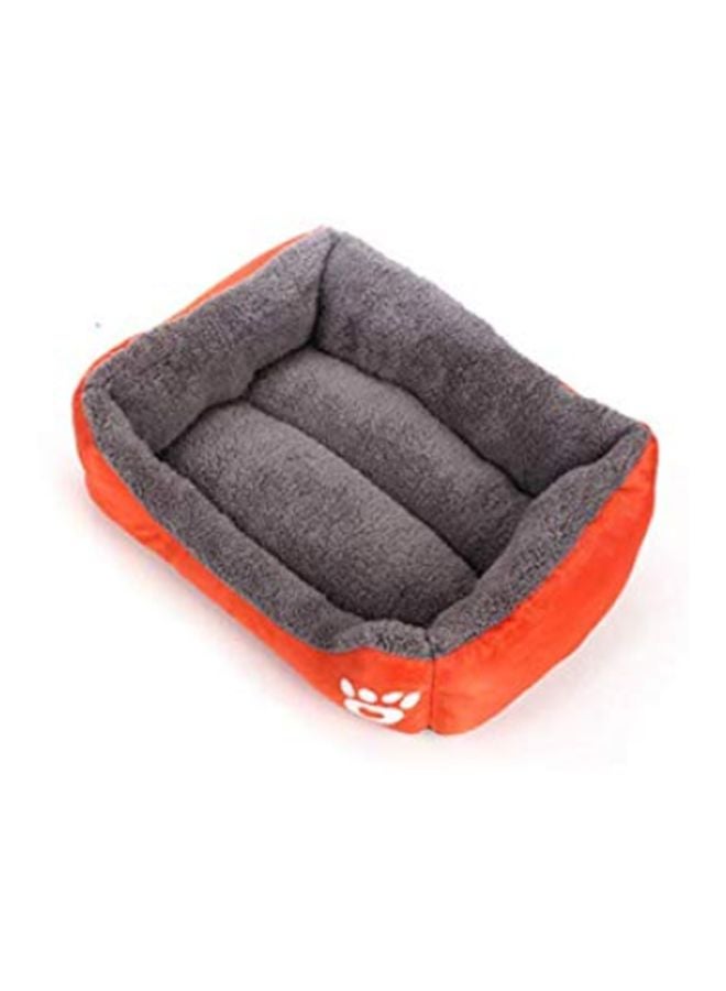 Loquat Kennel Pet Cushion Bed Orange/Grey 65x55centimeter - Image 2