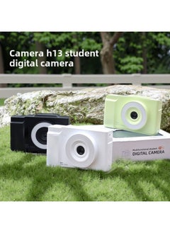 Generic 6400W HD Flip Screen Micro Single Digital Camera Card Machine Shooting Camera Student Entry Level CCD Camera-Body Color:White (flip Screen) + 64g Memory Card + Card Reader + 2 Conversion Heads + Bag  - Image 3