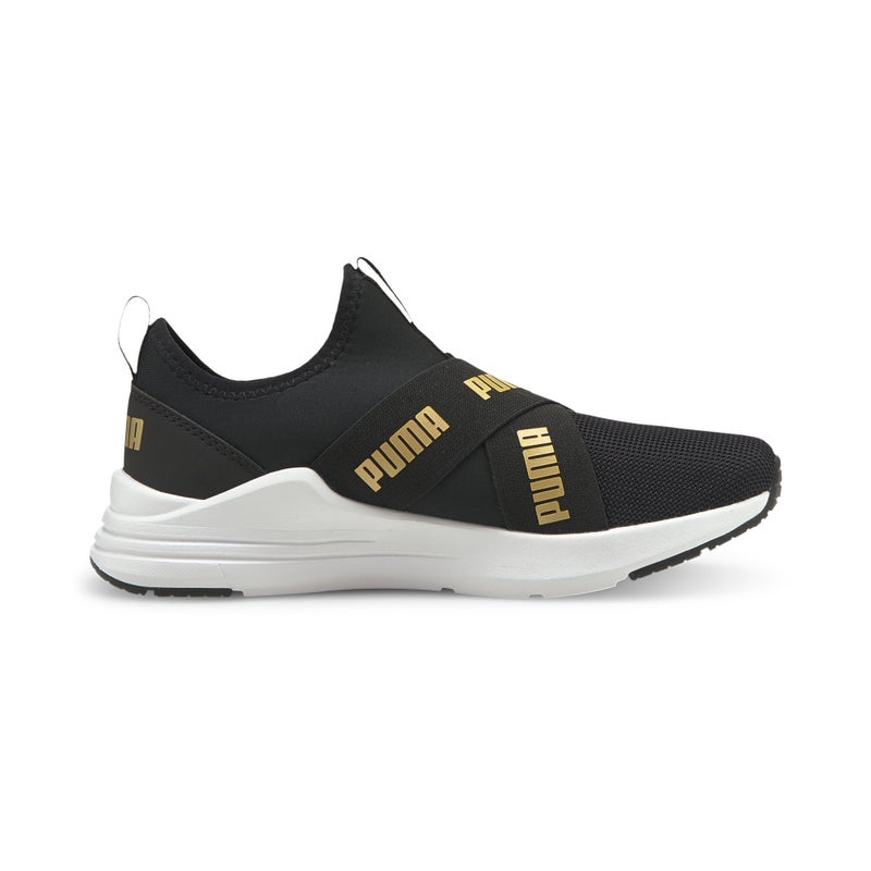 PUMA Wired Run Youth Kids Black Slip-On Trainers - Image 5