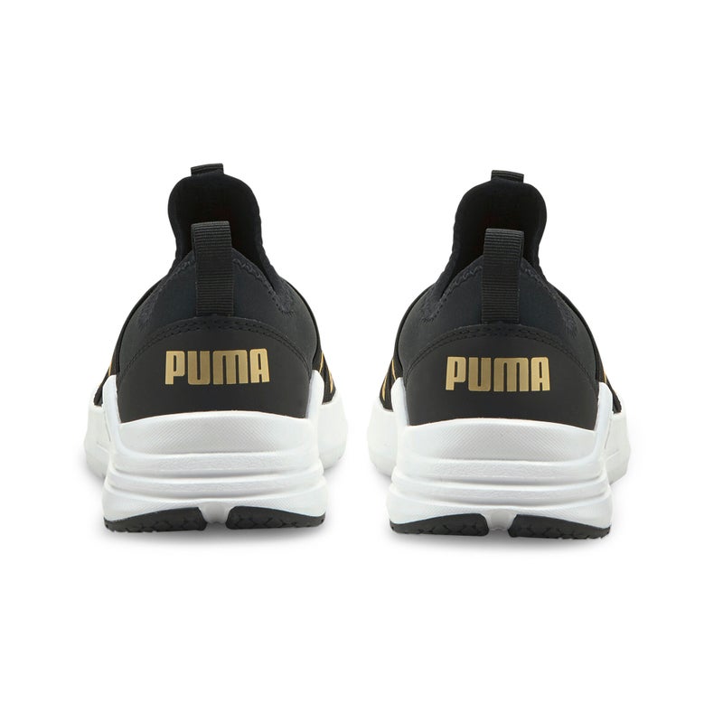 PUMA Wired Run Youth Kids Black Slip-On Trainers - Image 3