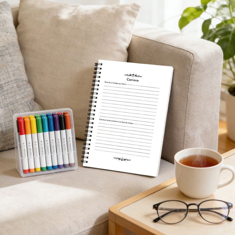 Spanish Classic Spiral Notebook Tell Love Stories Relieve Stress Ideal Gifts For Fathers Day Mothers Day - Image 3
