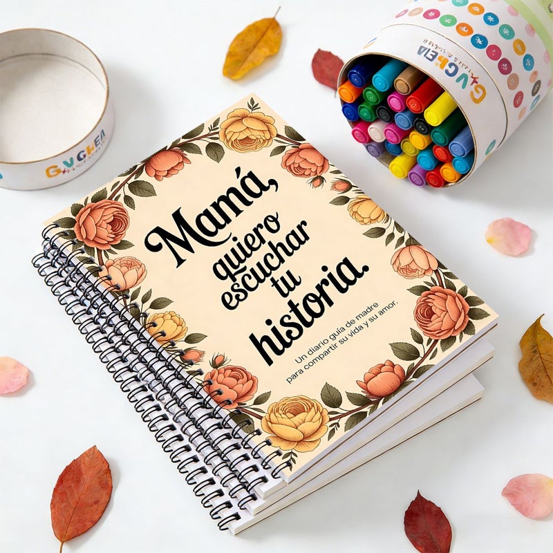 Spanish Classic Spiral Notebook Tell Love Stories Relieve Stress Ideal Gifts For Fathers Day Mothers Day - Image 2