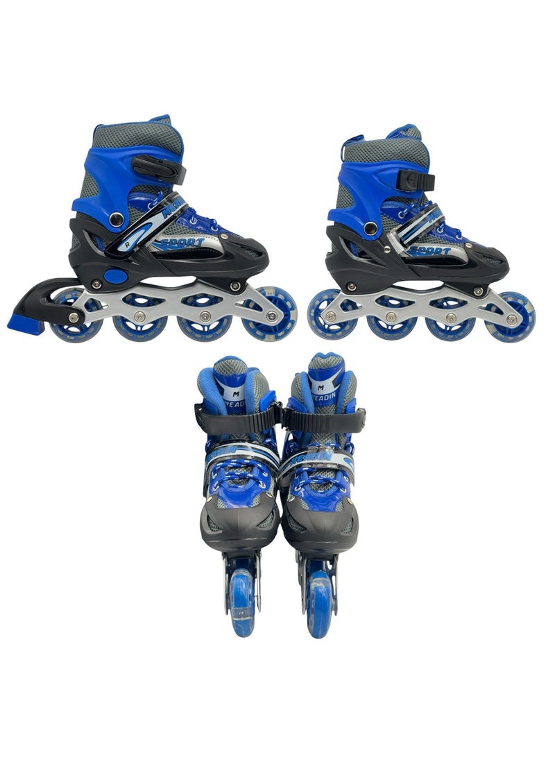 SportQ Creative Professional Multi-Purpose Single Row Roller Skates Indoor Outdoor Skate Shoes for Kids Beginners Adults Women Men Skate Shoes  - Image 1