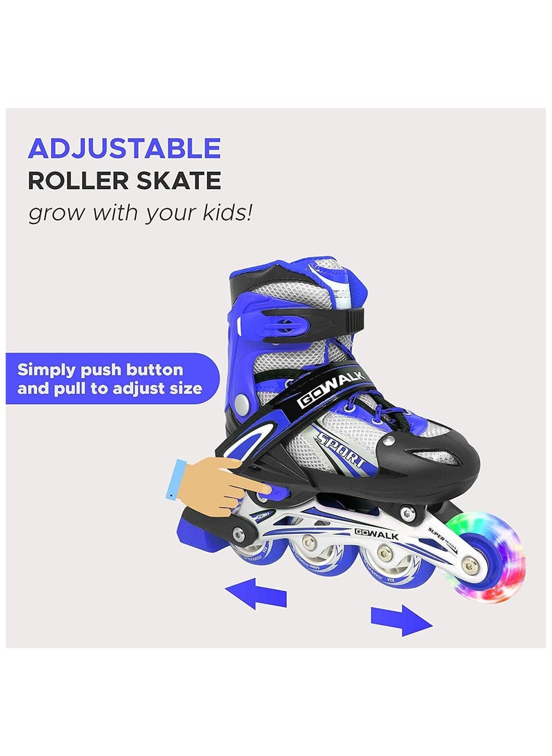 SportQ Creative Professional Multi-Purpose Single Row Roller Skates Indoor Outdoor Skate Shoes for Kids Beginners Adults Women Men Skate Shoes  - Image 3