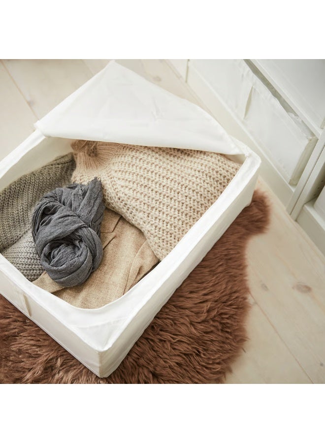 Selecto Hub Multi-Purpose Underbed Storage Bag White – Dustproof Textile Organizer with Ventilation Corners & Easy Pull Handle - Image 5